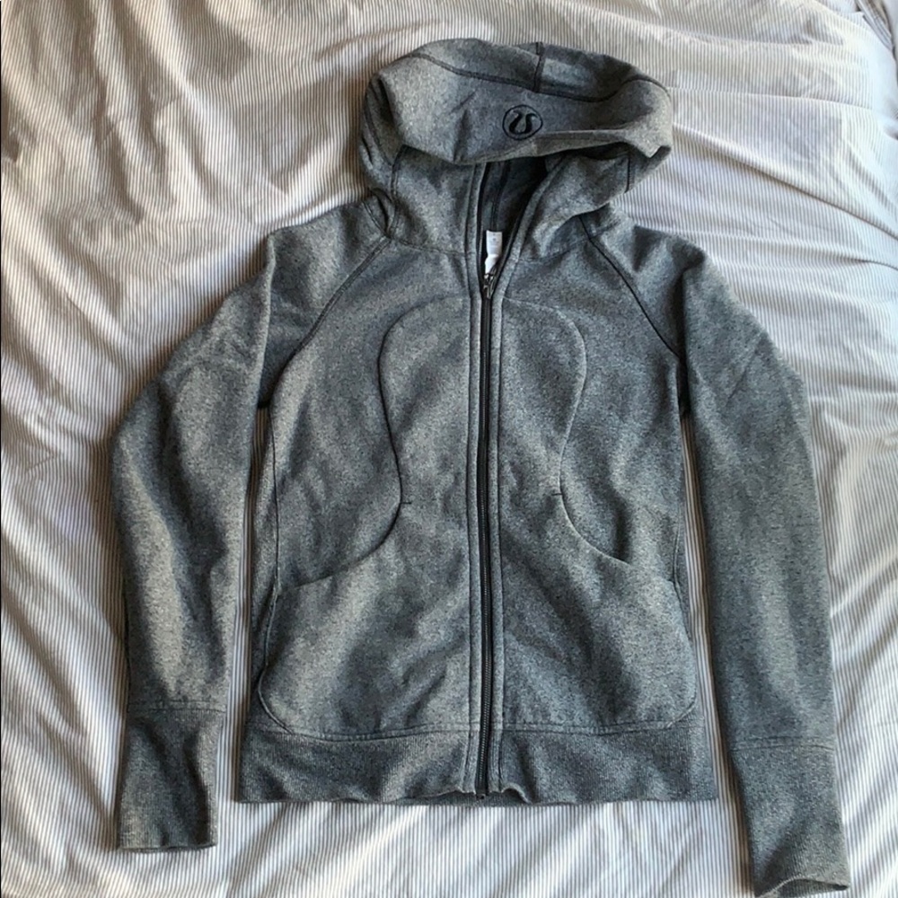 Lululemon Grey zip down sweatshirt
